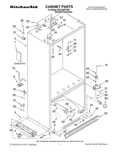 CABINET PARTS