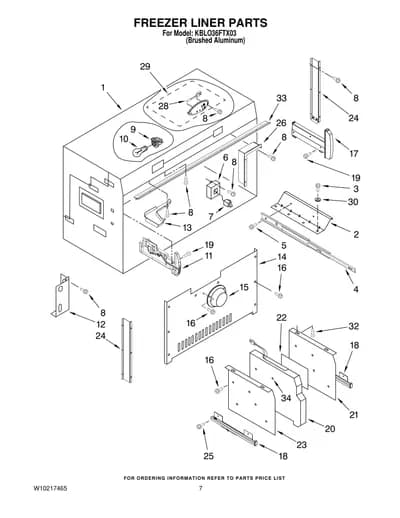 FREEZER LINER PARTS