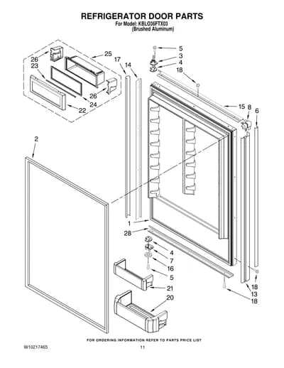 REFRIGERATOR DOOR PARTS