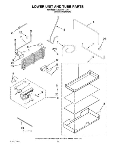 LOWER UNIT AND TUBE PARTS