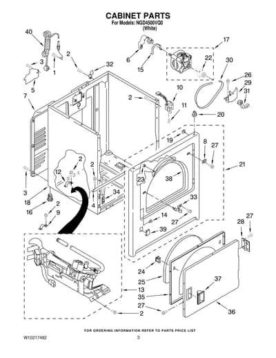 CABINET PARTS