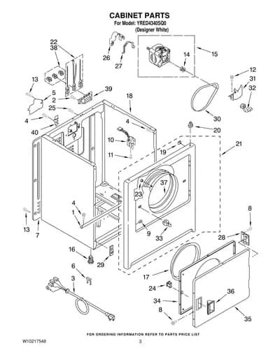 CABINET PARTS