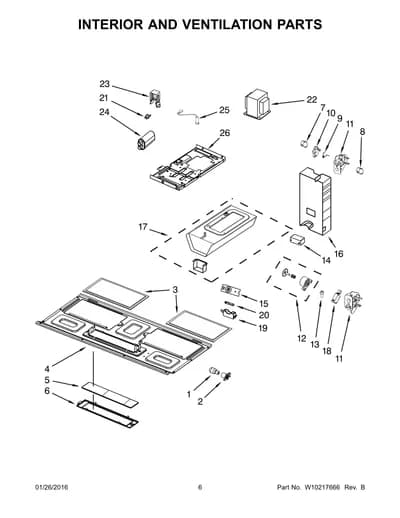 INTERIOR AND VENTILATION PARTS