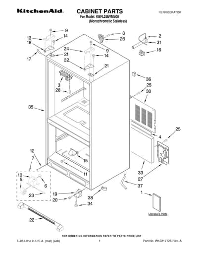 CABINET PARTS