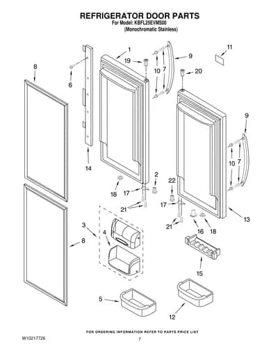 REFRIGERATOR DOOR PARTS
