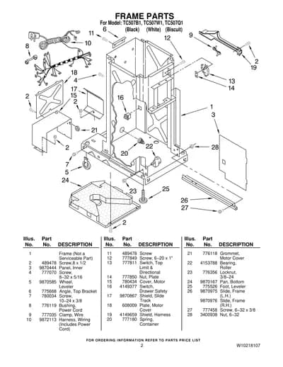 FRAME PARTS