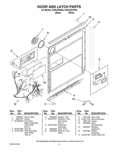 DOOR AND LATCH PARTS