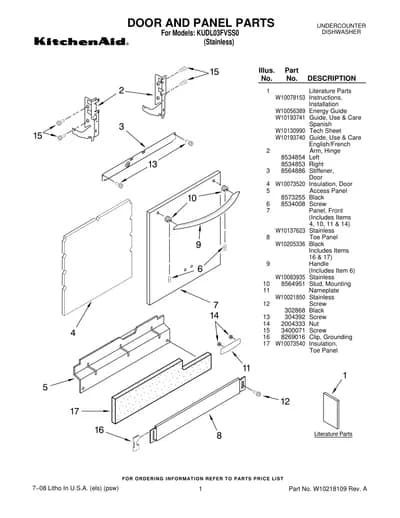 DOOR AND PANEL PARTS