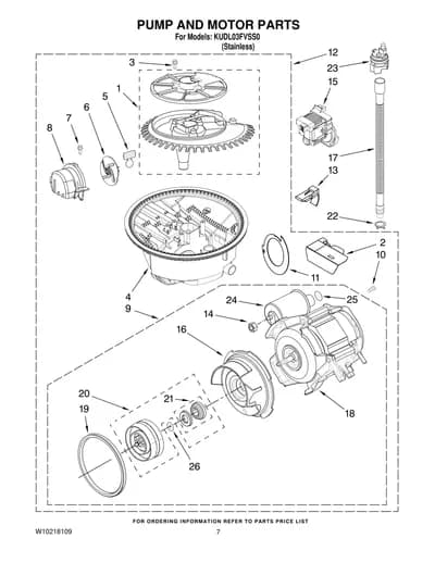 PUMP AND MOTOR PARTS