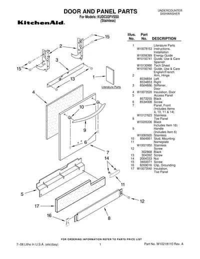DOOR AND PANEL PARTS