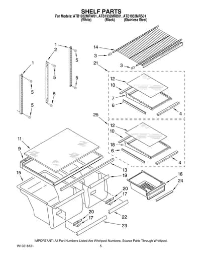 SHELF PARTS