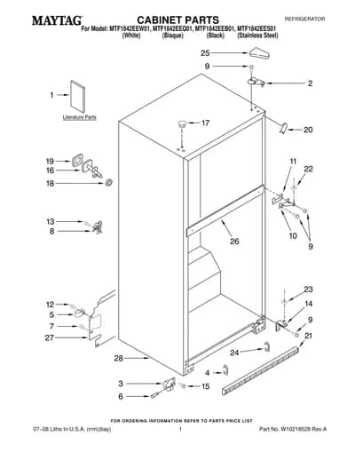 CABINET PARTS
