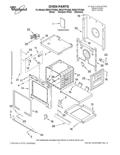 OVEN PARTS