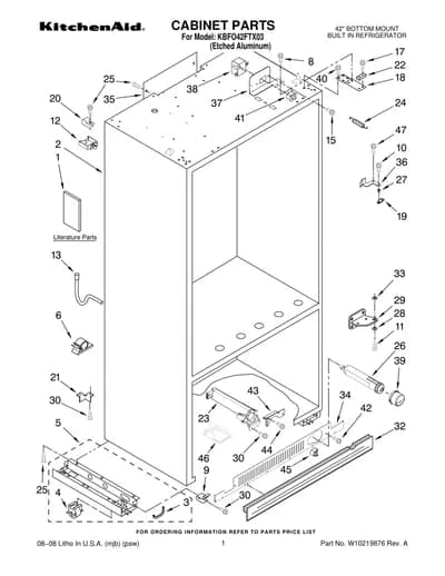 CABINET PARTS