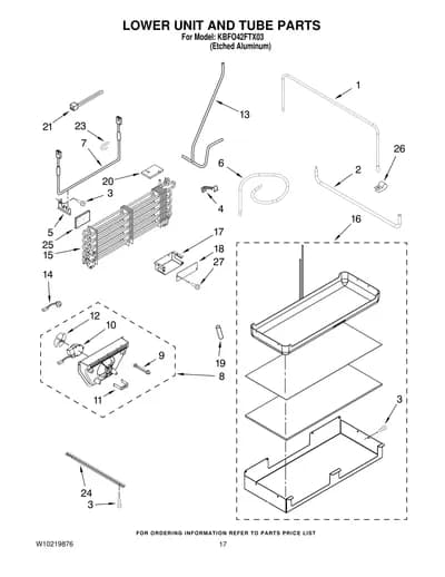 LOWER UNIT AND TUBE PARTS