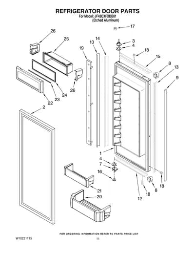 REFRIGERATOR DOOR PARTS