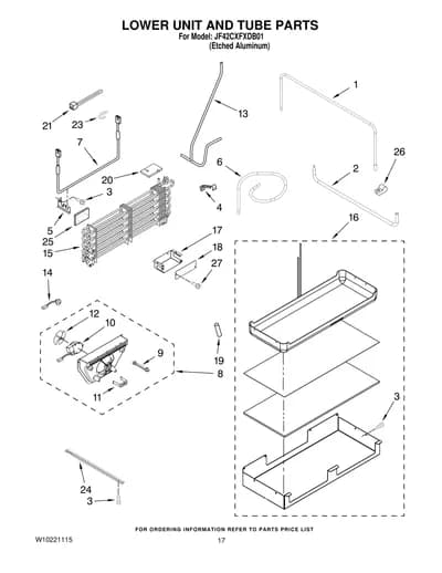 LOWER UNIT AND TUBE PARTS