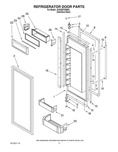 REFRIGERATOR DOOR PARTS