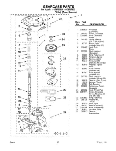 GEARCASE PARTS