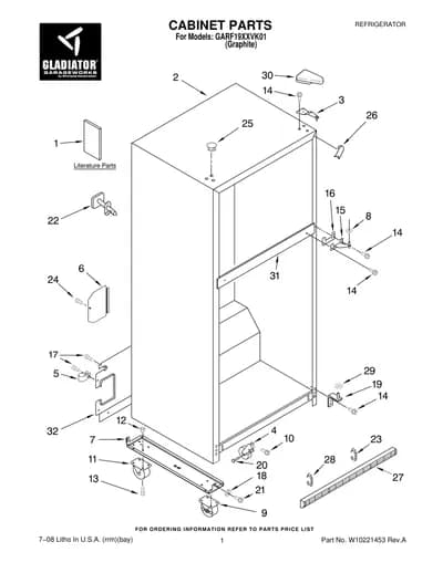 CABINET PARTS