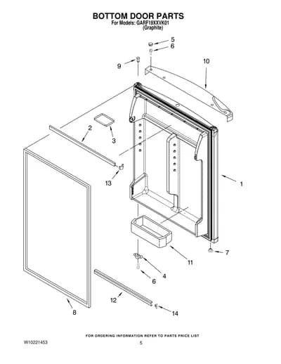 BOTTOM DOOR PARTS