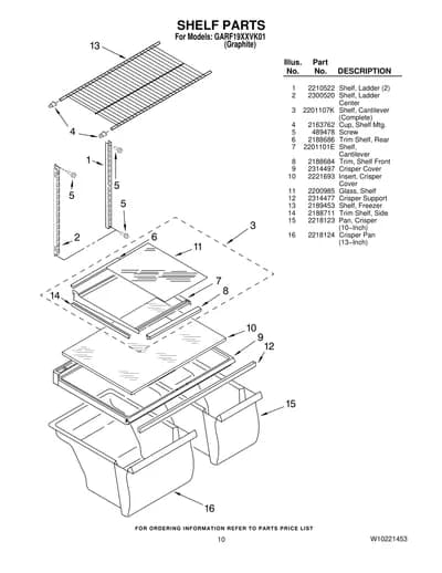 SHELF PARTS