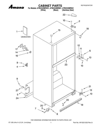 CABINET PARTS