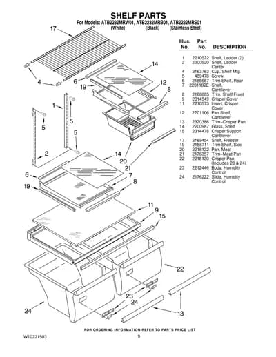 SHELF PARTS