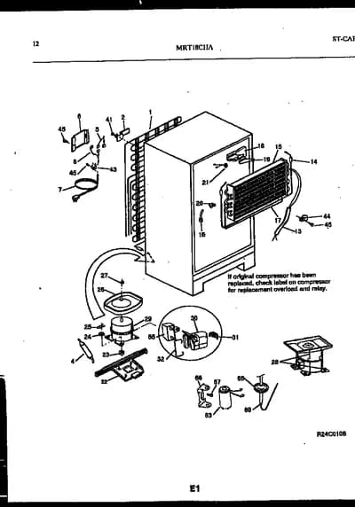 SYSTEM AND AUTOMATIC DEFROST PARTS