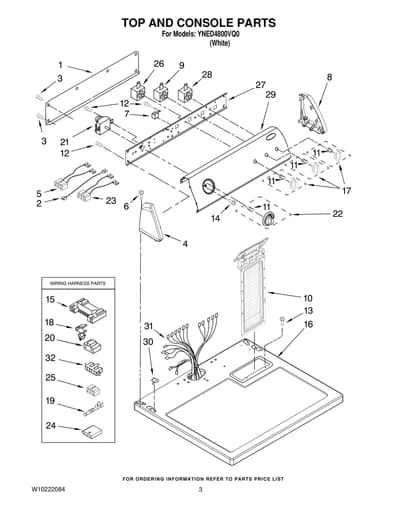 TOP AND CONSOLE PARTS