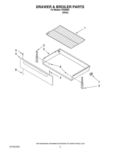 DRAWER & BROILER PARTS