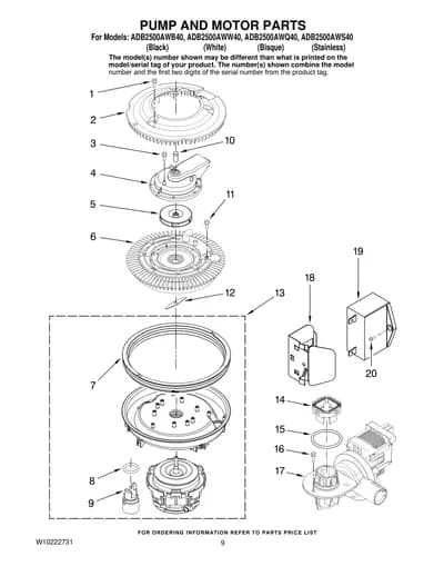 PUMP AND MOTOR PARTS