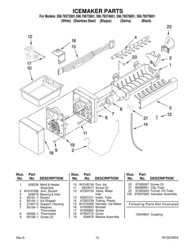 ICEMAKER PARTS