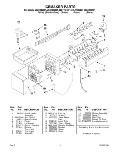 ICEMAKER PARTS