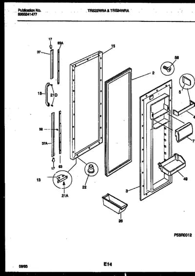 REFRIGERATOR DOOR PARTS
