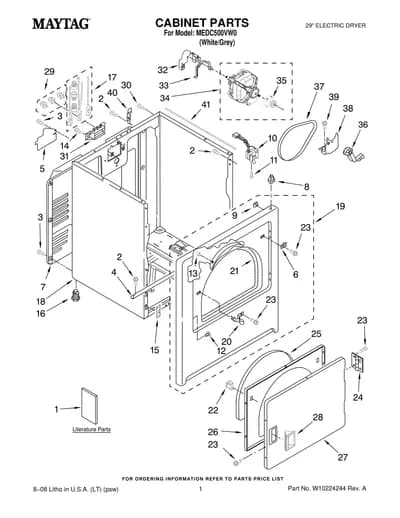 CABINET PARTS