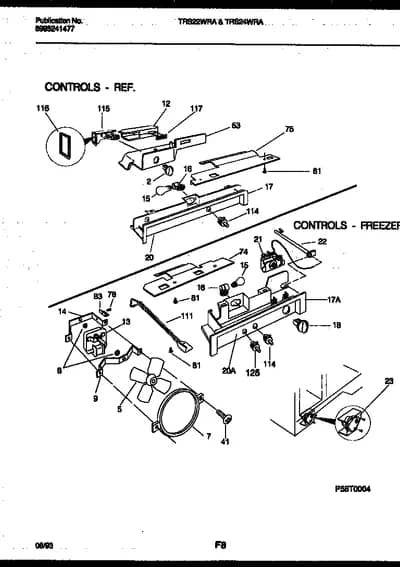 REFRIGERATOR CONTROL ASSEMBLY, DAMP
