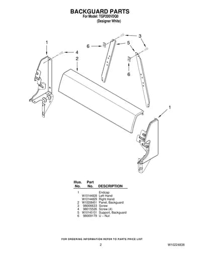 BACKGUARD PARTS