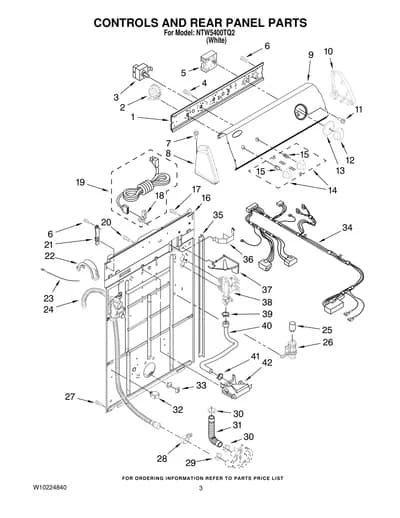 CONTROLS AND REAR PANEL PARTS