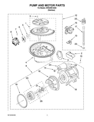 PUMP AND MOTOR PARTS
