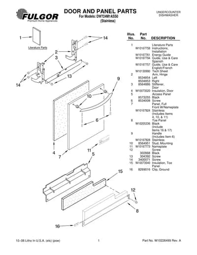 DOOR AND PANEL PARTS