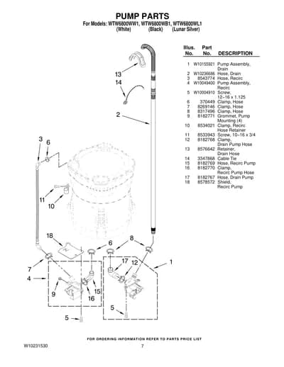 PUMP PARTS