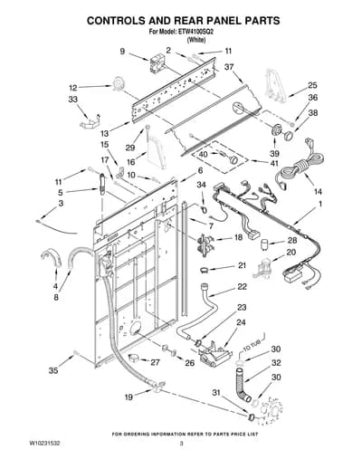 CONTROLS AND REAR PANEL PARTS