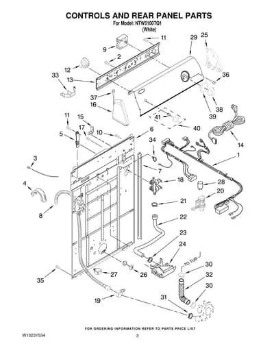 CONTROLS AND REAR PANEL PARTS