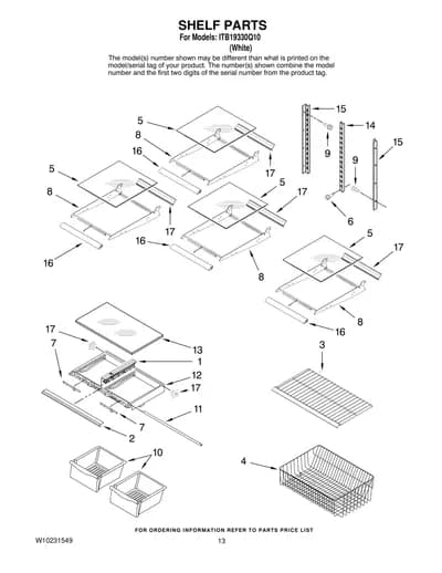 SHELF PARTS