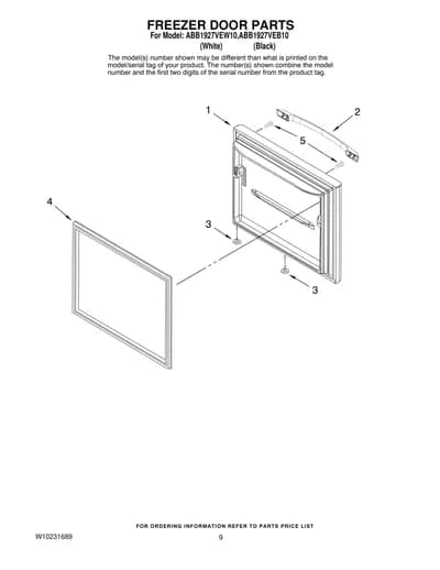 FREEZER DOOR PARTS