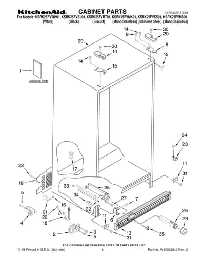 CABINET PARTS