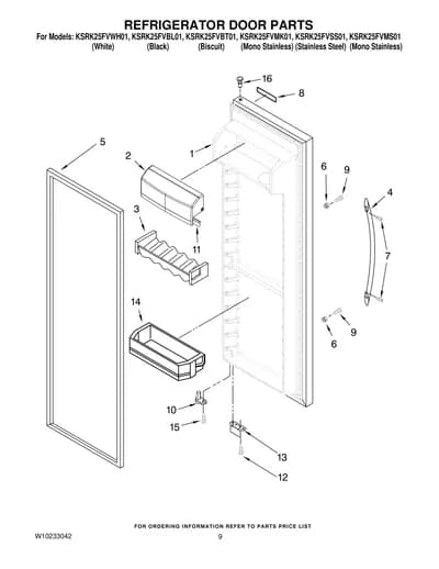 REFRIGERATOR DOOR PARTS