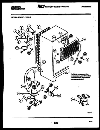 SYSTEM AND AUTOMATIC DEFROST PARTS