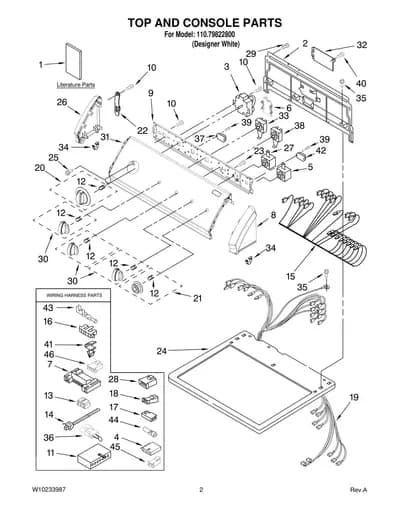 TOP AND CONSOLE PARTS